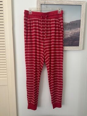 Size Small Stars Above Red and White Striped PJ Pants